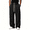 Black, variant on Mens Sweatpants Baggy Loose Fit Raw Hem Pants Casual Drawstring Pants Y2K Wide Leg Stretchy Pants with Pockets