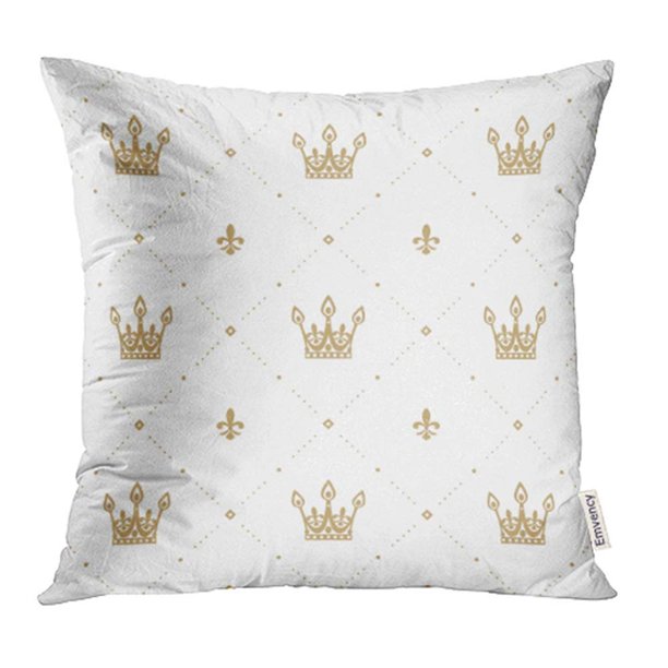 USART Royal in Retro Style with Gold Crown on White Pattern Fills