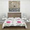 thumbnail image 2 of Designart 'Beautiful Red Rose' Cabin & Lodge Duvet Cover Set, 2 of 4