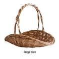 thumbnail image 4 of Bewildely Cesta de picnic de ratán resistente con asa cómoda para transportarla fácilmente. Cesta de picnic de ratán tejido. Cocina y Comedor l, 4 of 6