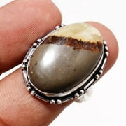 Septarian Loose Gemstone Handmade Fashion Antique Gift Ring Jewelry 9" SA 7206