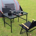thumbnail image 4 of Camping Folding Table, Portable Widely Applicable BBQ Folding Mesh Table Stable  for Travel, 4 of 7