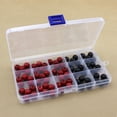 thumbnail image 5 of Mosey Jewelry Box,10/15/24 Grids Jewelry Box Wear-resistant Space-saving Transparent Small Earring Storage Box for Travel, 5 of 6