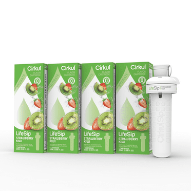 Cirkul LifeSip Strawberry Kiwi Flavor Cartridge, Drink Mix, 4-Pack