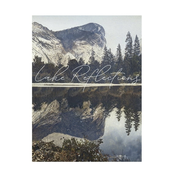 Canvas Wall Art - Sasha 'Lake Reflections' Wall Art for Living Room, Bedroom, or Office Décor by Trademark Fine Art - 14 x 19 Inches