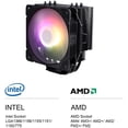 thumbnail image 2 of Vetroo V5 CPU Air Cooler w / 5 tubos de calor 120mm PWM Proc, 2 of 2