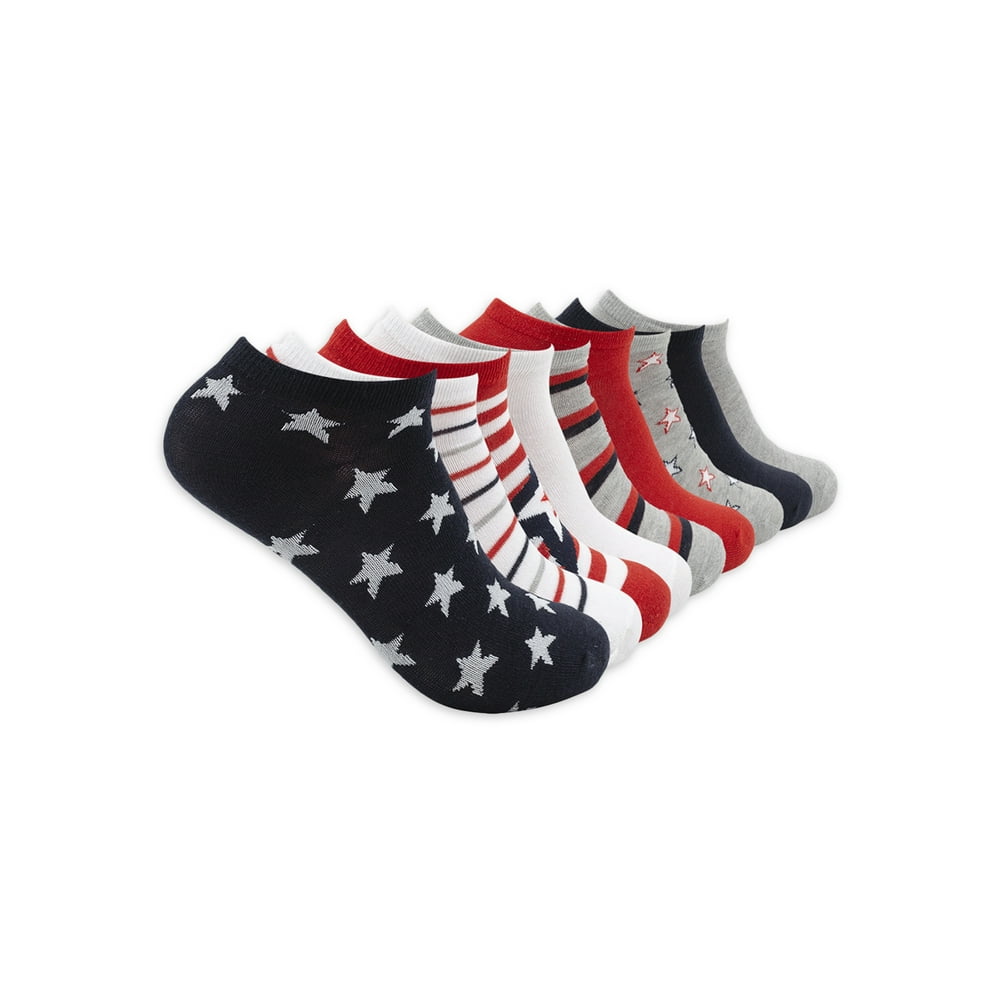 Steve Madden - Steve Madden Women's Americana Low-Cut Socks, USA ...