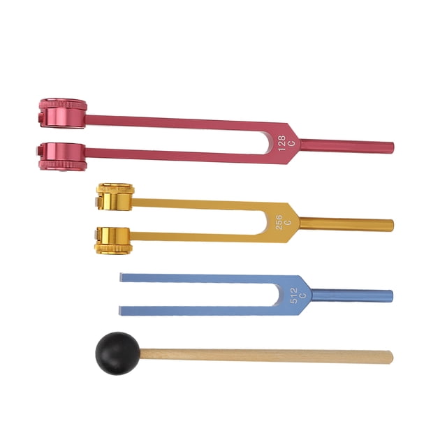 Juego de tenedores de afinación juego de tenedores de afinación de curación de meditación de terapia de sonido de 3 colores ponderados portátiles aleación de aluminio para ANGGREK Otros