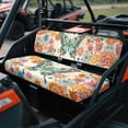 thumbnail image 2 of FKELYI UTV Seat Cover Waterproof Powersports Seats Covers Anti-Dust Mule Bench Seat Cover Compatible with Mule SX 2017-2023 Interior Decor Bohemian Flower Butterfly Print, 2 of 7