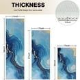 thumbnail image 4 of Blue Marble Gold Line Pattern Kitchen Rugs Sets Of 3,Kitchen Runner Rugs Non Skid Washable,Decorative Kitchen Floor Mats for Kitchen,Sink,Laundry,17"x30"+ 17"x47" + 17"x59", 4 of 6