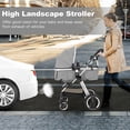 thumbnail image 2 of Costway Folding Aluminum Infant Baby Stroller Kids Carriage Pushchair W/ Diaper Bag Gray, 2 of 8