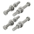 thumbnail image 4 of Unique Bargains 4Set 304 Stainless Steel 3/8"-16 Thread 3" Length Hex Bolt Kit w Washer Nut, 4 of 4