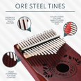 thumbnail image 3 of Piano Thumb UNOKKI Kalimba de 17 teclas en caoba con accesorios, 3 of 8