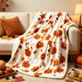 thumbnail image 7 of ICQOVD Thanksgiving themed Flannel Blanket Party Bed Blanket Sofa Throw Blanket 130 x 150 cm, 7 of 7