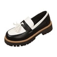 thumbnail image 2 of Willtoo Chunky Loafers for Women Lug Sole Tassel Loafers Shoes With Tassel and Slip on Details Vacation Outdoor Shoes Round Toe Comfort Dressy Fashion Footwear, 2 of 5