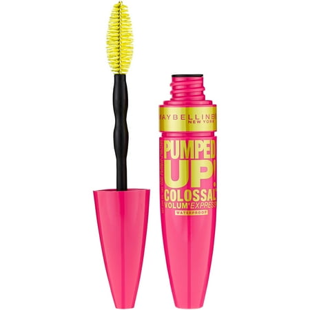 Maybelline Volum' Express Pumped Up! Colossal Waterproof Mascara, Classic Black, 0.32 fl. (The Best Waterproof Makeup)