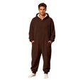 thumbnail image 5 of USNSM Pajamas Women Cozy Fleece Lined Home Jumpsuit, Cute Fall Pajamas, Loose Relaxed Fit, For Fall Winter Matching Loungewear Brown S, 5 of 7