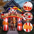 thumbnail image 4 of Arco inflable de payaso para Halloween, WBhome, 3 m, LED para exteriores, 4 of 8
