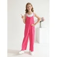 thumbnail image 2 of Girls Boys Overalls Kids Casual Sleeveless Jumpsuit One Piece Rompers with Pockets 5-14 Years, 2 of 7
