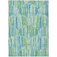 thumbnail image 2 of Addison Rugs Chantille Indoor/Outdoor Transitional Lines Aqua Washable Rectangle Rug, 8' x 10', 2 of 6
