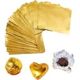 thumbnail image 1 of Square Gold Aluminum Foil Candy Wrapper, 1 of 5