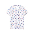 thumbnail image 4 of longantii Boys Short Sleeve Polo Shirt Casual School Uniform Shirt Gradient Color Button Down Collared Golf Shirt Comfort Kids Summer Tops Sky Blue 4-5 Years, 4 of 5