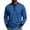 Royal Blue, variant on Leidass Mens Long Sleeve Contrasting Colors Striped Henley T-Shirt 3 Button V Neck for Men Daily Leisure And Casual Wear Scenario Army Green L