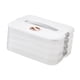 thumbnail image 1 of Organizador de albóndigas Macarena Contenedor de almacenamiento de alimentos con tapa y asa contenedor Organizador para refrigerador de 4 capas para fideos, 1 of 8