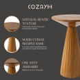 thumbnail image 4 of COZAYH Pedestal Wooden End Table for Small Space Living Room or Bedroom, Walnut, 4 of 11