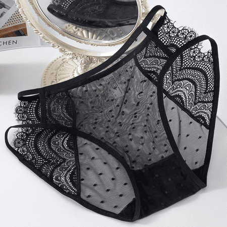 Fulorrnie Underwear for Women Comfort Cheeky High Waisted Seamless Panty Thong Waistband Banded Waist Stretchable Panties  Black  XL