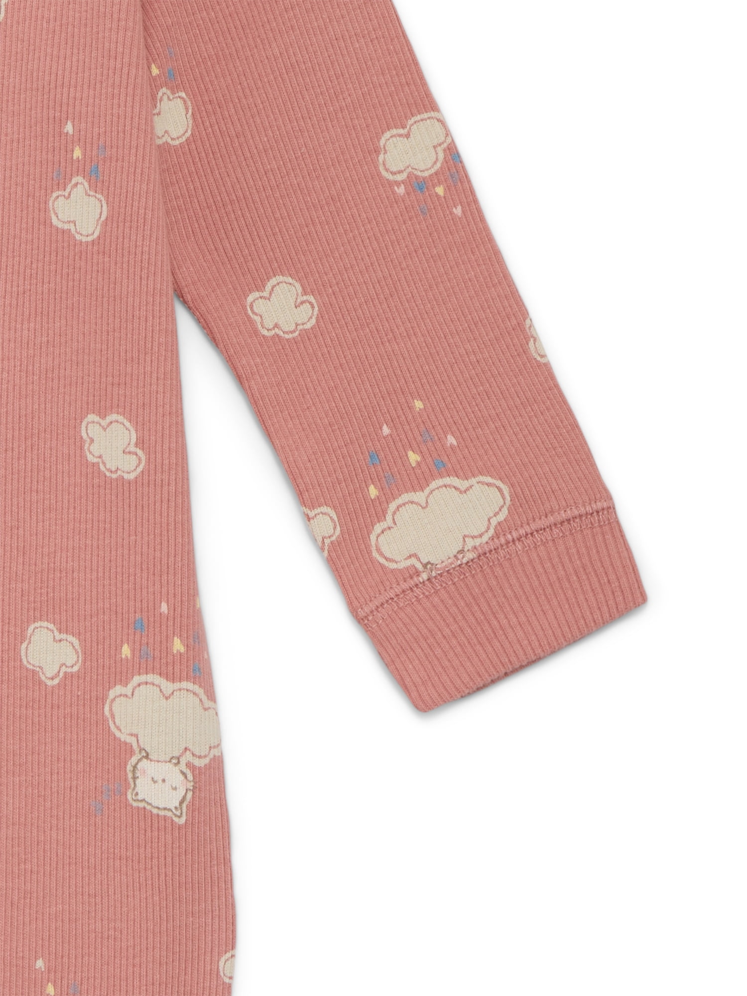 Bliss by Garanimals Baby Boys or Girls Cotton Layette One Piece Footed Sleeper Pajamas, Sizes Newborn-9 Months