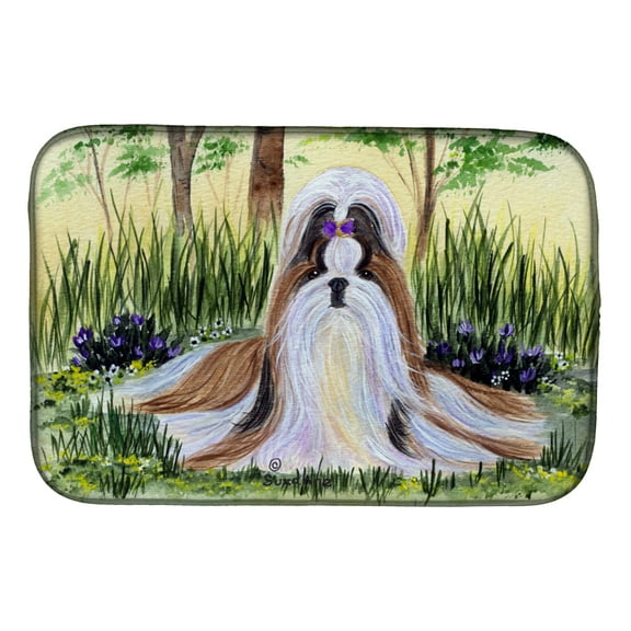 Caroline's Treasures Shih Tzu Dish Drying Mat