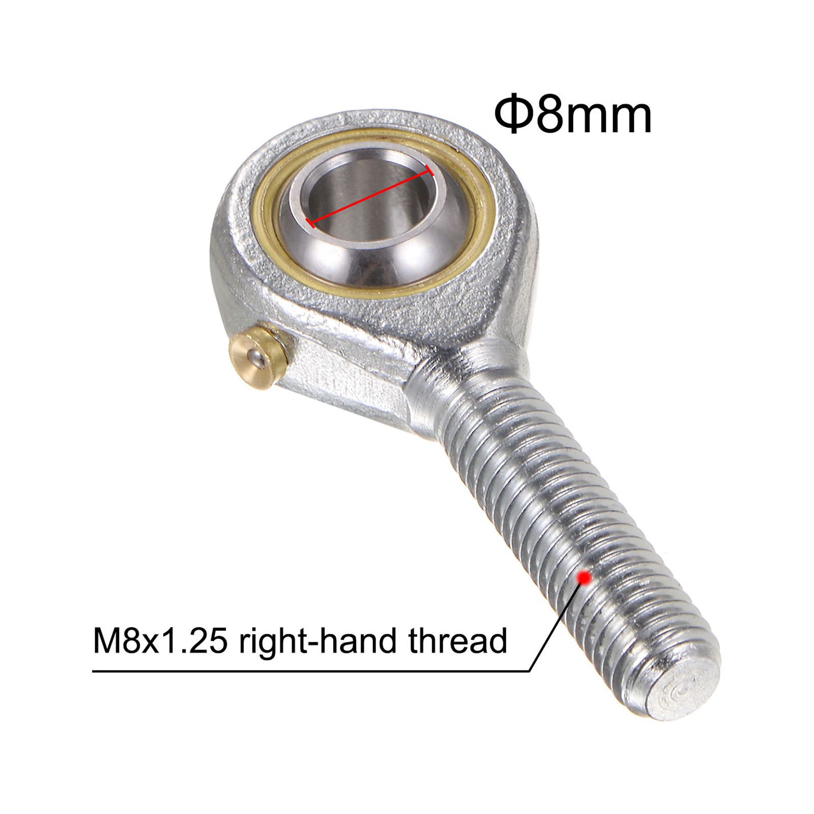 Unique Bargains Male Rod End Bearing Right Hand Thread Includes Jam Nut 53mm