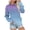 Light Blue, variant on Scyoekwg Trendy Crewneck Sweatshirts Women Loose Ladies Sweatshirt with Pocket Long Sleeve Pullover Casual Gradient Color Fall Sweatshirt Pullover(Gray,XXL)