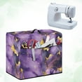 thumbnail image 3 of SEANATIVE Purple Gold Marble Sewing Machine Cover Stain Resistant Lightweight Waterproof Sewing Machine Cover Dust Cover with Pockets to Keep Clean & Safe Soft, 3 of 7