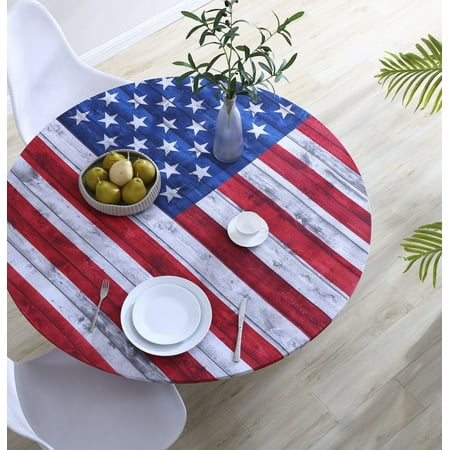 

Brielle Home Printed Elastic Fitted Table Cover