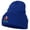 Royal, variant on Ho Ho Ho Santa Embroidered Long Knitted Beanie - Heather Grey OSFM