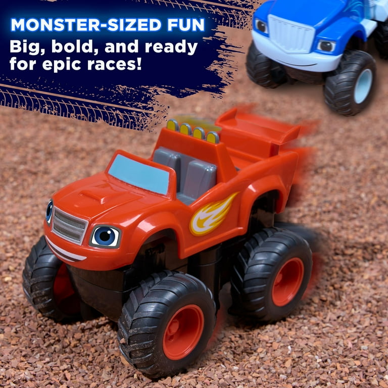 JitteryGit Blaze and the Monster Machines Monster Truck Turbo Racers - Nickelodeon Official Toy for Kids Ages 3–8