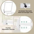 thumbnail image 4 of MAYEERTY 62.4'' Tall Mini Wood Garden Greenhouse with Storage Box and Adjustable Shelves – Portable Cold Frame for Indoor & Outdoor Use, 4 of 9