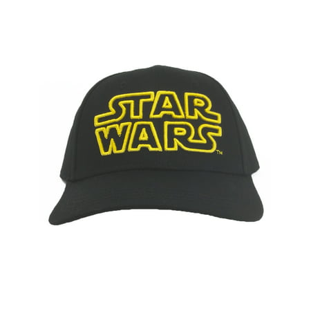 Boys Star Wars Baseball Hat Black Yellow Logo