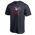 thumbnail image 2 of Men's Navy Columbus Blue Jackets X-Ray T-Shirt, 2 of 3
