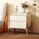 thumbnail image 2 of Simple Light Luxury Bedroom Solid Wood Bedside Cabinet Italian Storage House Quiet Wind Bedside Cabinet Modern My Lux Decor Round, 2 of 15