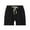 Black, variant on YTDSCS Boys Girls Summer Shorts for Toddler Kids,2-13Y Youth Cotton Short Pants Little Big Boys Girls Casual Solid Color Elastic Ace-Up Beach Pants with Pockets