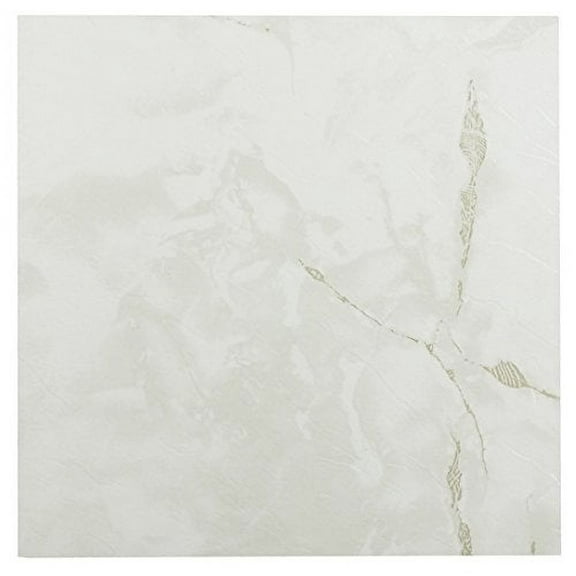 Roman Palace Collection 20 Pack of 12" x 12" Self Adhesive High Gloss (No Wax) Finish 1.2mm Thick Vinyl Tiles - Classi