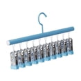 thumbnail image 3 of Perchero para calcetines de bebé con pinzas, de acero inoxidable, ahorra espacio, organizador de ropa para balcón, para calcetines y corbatas., 3 of 8
