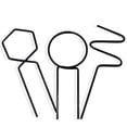 thumbnail image 3 of 3 piezas Planta de escalada Trellis Fruit Training Support Stakes Cama elevada Soporte de tallo Oficina interior Outdoor Garden Suministros Inevent HA047831-00, 3 of 7