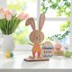 thumbnail image 1 of Decoraciones de Pascua, decoraciones estereoscópicas de Pascua, decoraciones de mesa con conejos y huevos con patrones de madera, decoraciones de Pascua felices, adecuadas para decoraciones de fiesta, 1 of 6