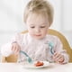 thumbnail image 3 of Utensilios para bebés, cucharas, tenedores, 2 juegos, lindos niños pequeños, juego de vajilla con cuchara y tenedor, fácil agarre, resistente al calor, flexible, sin BPA, excelentes cucharas de, 3 of 8