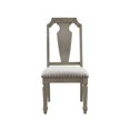 thumbnail image 6 of Newboti Furniture Zumala Beige Linen & Weathered Oak Finish Side Chair (Set of 2) 60008, 6 of 8