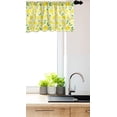thumbnail image 3 of Ambesonne Lemon Window Valance, Cartoon Lemons Zigzags, 42" x 12", Mustard Lime Green, 3 of 3